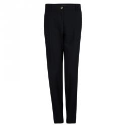 Pre Owned Dolce And Gabbana Black Pant Suit L