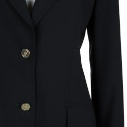 Pre Owned Dolce And Gabbana Black Pant Suit L