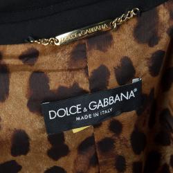 Pre Owned Dolce And Gabbana Black Pant Suit L