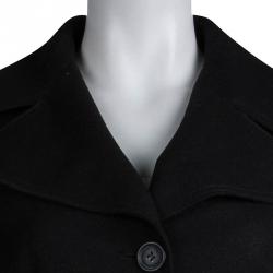 Pre Owned Dolce & Gabbana Black Wool Coat M