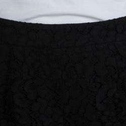 Pre Owned Dolce and Gabbana Black Lace Shorts M 