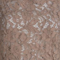 Dolce and Gabbana Beige Lace Sleeveless Top and Shorts Set M 