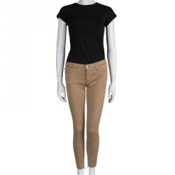 Pre Owned بنطلون سكيني دولتشي أند غابانا بريتي بني فاتح M