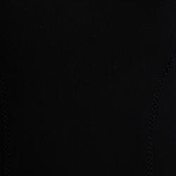 Pre Owned Dolce and Gabbana Black Knit Crochet Insert Scoop Neck Sweater M