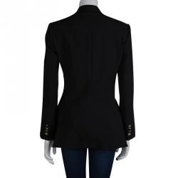 Pre Owned جاكيت بليزر دولتشي أند غابانا ببطانة نقشة فهد أسود M