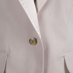 Pre Owned بليزر دولتشي أند غابانا قطن وردي فاتح L