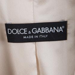 Pre Owned بليزر دولتشي أند غابانا قطن وردي فاتح L