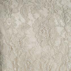 مملوكة مسبقًا Dolce and Gabbana Cream Scalloped Lace Top M