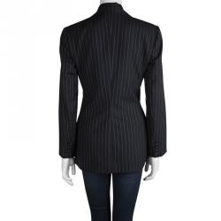 Pre Owned بليزر دولتشي أند غابانا  مقلم ياقة كلاسيكية M