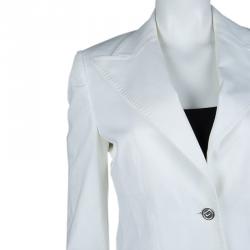 Pre Owned Dolce and Gabbana Classic White Blazer M