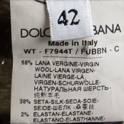 Pre Owned صديري دولتشي أند غابانا أسود بطانة نقشة الفهد مجسم M