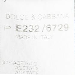 مملوكة مسبقًا قميص دولتشي أند غابانا تريكو كريمي طبقتين أكمام طويلة M