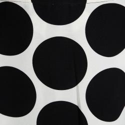 مملوكة مسبقًا Dolce and Gabbana Monochrome Silk Polka Dot Mini Skirt M