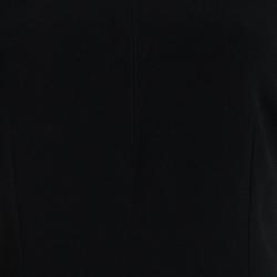 مملوكة مسبقًا فستان دولتشي أند غابانا أسود رقبة حرف V أكمام طويلة M