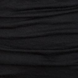 Pre Owned Dolce & Gabbana Black Knit Ruched Draped Skirt M