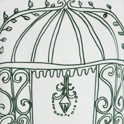 مملوكة مسبقًا Dolce and Gabbana White Botanical Garden Printed Silk Sleeveless Top S