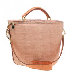 مملوكة مسبقًا Dolce and Gabbana Orange Leather Bast Bucket Bag