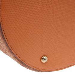 مملوكة مسبقًا Dolce and Gabbana Orange Leather Bast Bucket Bag