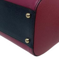 مملوكة مسبقًا Dolce and Gabbana Multicolor Leather Medium Miss Sicily Top Handle Bag