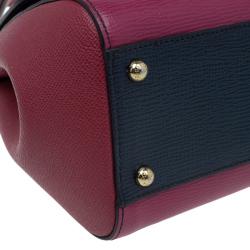 مملوكة مسبقًا Dolce and Gabbana Multicolor Leather Medium Miss Sicily Top Handle Bag