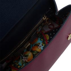 مملوكة مسبقًا Dolce and Gabbana Multicolor Leather Medium Miss Sicily Top Handle Bag