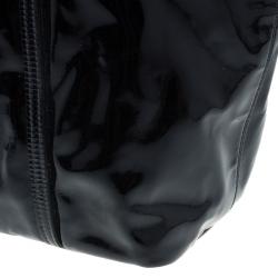 Pre Owned Dolce and Gabbana Black Patent Leather Miss Escape Tote