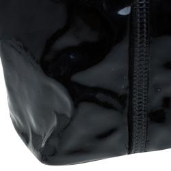 Pre Owned Dolce and Gabbana Black Patent Leather Miss Escape Tote