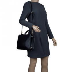 Pre Owned حقيبة دولتشي أند غابانا ميس سيسيلي جلد أسود