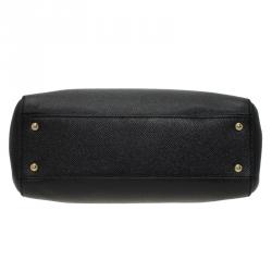 Pre Owned حقيبة دولتشي أند غابانا ميس سيسيلي جلد أسود