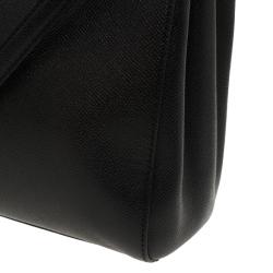 Pre Owned حقيبة دولتشي أند غابانا ميس سيسيلي جلد أسود