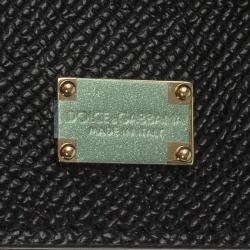 Pre Owned حقيبة دولتشي أند غابانا ميس سيسيلي جلد أسود