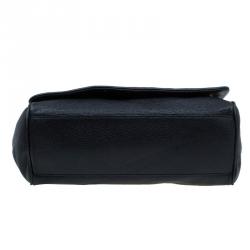 مملوكة مسبقًا Dolce and Gabbana Black Leather Miss Charlotte Top Handle Bag