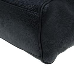 مملوكة مسبقًا Dolce and Gabbana Black Leather Miss Charlotte Top Handle Bag