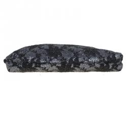 مملوكة مسبقًا Dolce and Gabbana Black Floral Lace Clutch