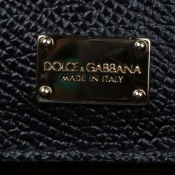 مملوكة مسبقًا Dolce and Gabbana Black Leather Medium Miss Sicily Tote