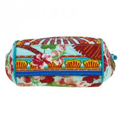 مملوكة مس بقًا حقيبة يد دولتشي أند غابانا ميس سيسيلي مايكرو طباعة زهور متعددة الألوان