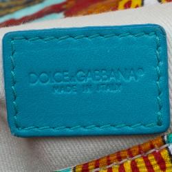 مملوكة مسبقًا حقيبة يد دولتشي أند غابانا ميس سيسيلي مايكرو طباعة زهور متعددة الألوان