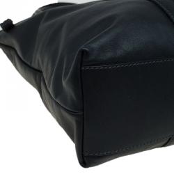 مملوكة مسبقًا Dolce and Gabbana Black Leather Front Pouch Tote