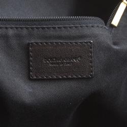 Pre Owned Dolce and Gabbana Leopard Print Coated Canvas Tote