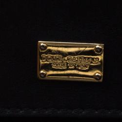 مملوكة مسبقًا حقيبة يد دولتشي أند غابانا يد علوية ميس سيسيلي صغيرة PVC طباعة فهد