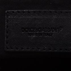 Pre Owned Dolce and Gabbana Leopard Print Coated Canvas Miss Escape Tote