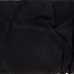 Pre Owned Dolce and Gabbana Black Satin Miss Lady Clutch