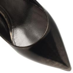 Pre Owned Dolce and Gabbana Metallic Leather Belluci K Pumps Size 39