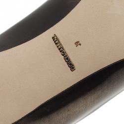 Pre Owned Dolce and Gabbana Metallic Leather Belluci K Pumps Size 39