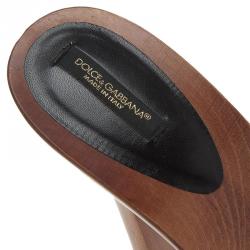 Pre Owned صندل سلايد دولتشي آند غابانا مرصع كريستال ساتان بنفسجي مقاس 40