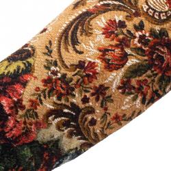 Pre Owned Dolce and Gabbana Multicolor Brocade Over the Knee Boots Size 36