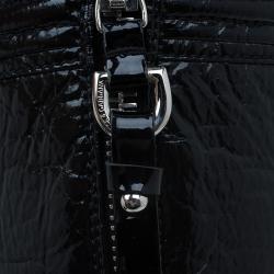 Pre Owned Dolce and Gabbana Black Patent Knee Boots Size 39