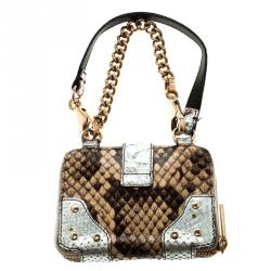 Dolce and Gabbana Multicolor Python Lipstick Case