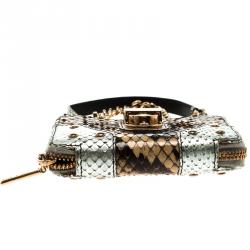 Dolce and Gabbana Multicolor Python Lipstick Case