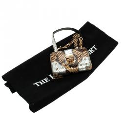 Dolce and Gabbana Multicolor Python Lipstick Case